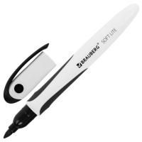 Маркер для доски черный 3мм стираемый SOFT LITE BRAUBERG 1/12 Маркер для доски черный 3мм стираемый SOFT LITE BRAUBERG 1/12