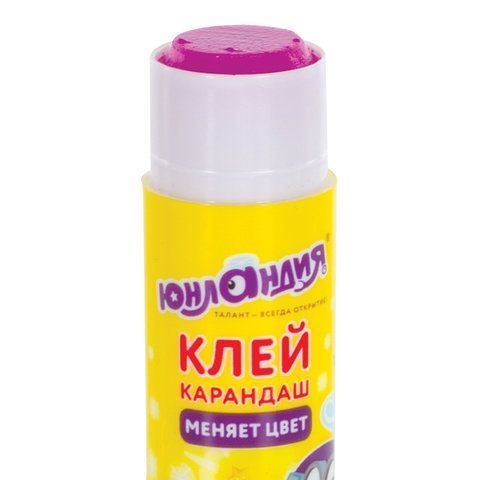 Клей-карандаш 15г обесцвечивающийся цветной ЮНЛАНДИЯ 1/20/480 Клей-карандаш 15г обесцвечивающийся цветной ЮНЛАНДИЯ 1/20/480