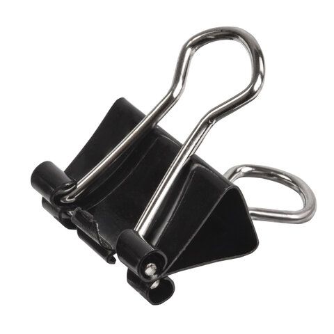 Зажимы для бумаг 15мм на 45л (12шт) черные в картонной коробке Staff 1/12/360 Зажимы для бумаг 15мм на 45л (12шт) черные в картонной коробке Staff 1/12/360