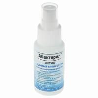 Средство дезинфицирующее кожный антисептик спрей 50мл АБАКТЕРИЛ 1/25 