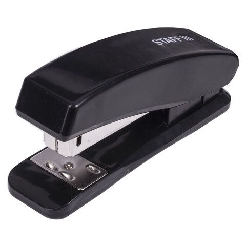 Степлер №24/6 26/6 до 20л черный STAFF Basic 1/12 Степлер №24/6 26/6 до 20л черный STAFF Basic 1/12