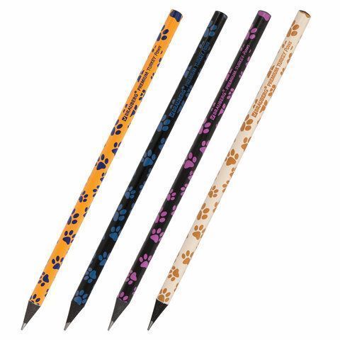 Карандаш ч/гр НВ ассорти дисплей BRAUBERG PREMIUM TURKEY Paws 181566 Карандаш ч/гр НВ ассорти дисплей BRAUBERG PREMIUM TURKEY Paws 181566