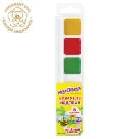 Краски акварельные 06цв медовые пластик ЮНЛАНДИЯ Веселый шмель 1/35 Краски акварельные 06цв медовые пластик ЮНЛАНДИЯ Веселый шмель 1/35