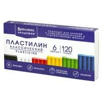 Пластилин 06цв 120г классический со стеком BRAUBERG 1/32 Пластилин 06цв 120г классический со стеком BRAUBERG 1/32
