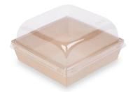 Контейнер бумажный 550мл 130х130х40мм крафт ламин OSQ SmartPack (кр 462521, 467179) 50/450 Контейнер бумажный 550мл 130х130х40мм крафт ламин OSQ SmartPack (кр 462521, 467179) 50/450