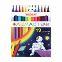 Фломастеры 12цв вентилируемый колпачок Пифагор 1/12