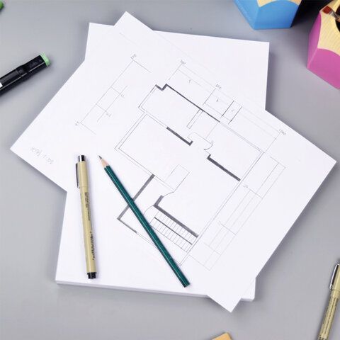 Папка для черчения А4 10л BRAUBERG 1/50