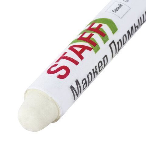 Маркер для шин и резины белый ПМ-100/Ш твердый STAFF 1/12/144 Маркер для шин и резины белый ПМ-100/Ш твердый STAFF 1/12/144