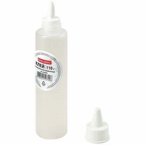 Клей канцелярский силикатный 110г BRAUBERG 1/72 Клей канцелярский силикатный 110г BRAUBERG 1/72