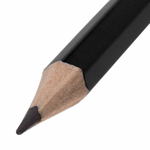 Карандаш ч/гр НВ черный заточ. карт. упак. BRAUBERG Fine Line Файн Лайн 1/100/3000 Карандаш ч/гр НВ черный заточ. карт. упак. BRAUBERG Fine Line Файн Лайн 1/100/3000