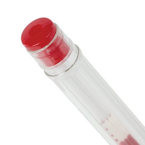 Ручка гелевая красная 0,5мм линия 0,35мм Basic STAFF 1/50