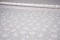 Ролик 70см х10м пленка полипропилен с рисунком Сердца, Love is, белый 1/10  Ролик 70см х10м пленка полипропилен с рисунком Сердца, Love is, белый 1/10