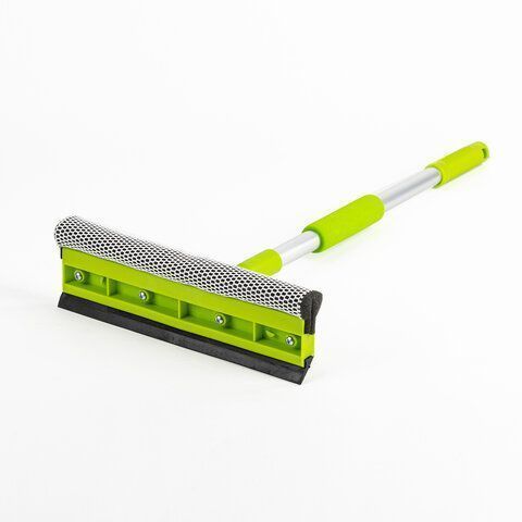 Швабра для мытья окон 25см алюмин.телескоп.ручка 50-90см (стяжка, губка, ручка) ЛЮБАША 1/24