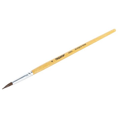 Кисть пони круглая №4 Пифагор 1/30/2400