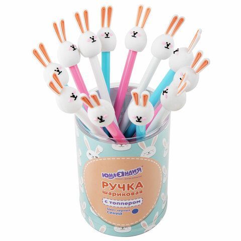 Ручка с топпером шариковая ЮНЛАНДИЯ  Ручка с топпером шариковая ЮНЛАНДИЯ