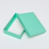 Коробка без окна 210х150х50мм картонная мятная 1/400 Коробка без окна 210х150х50мм картонная мятная 1/400