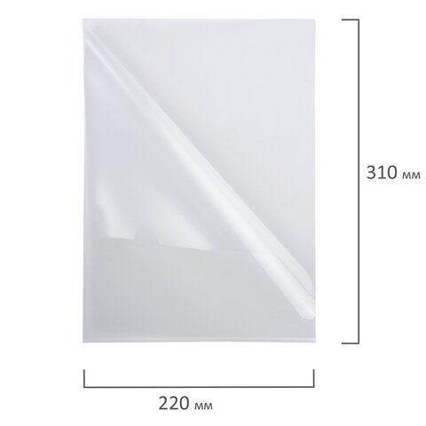 Папка-уголок А4 прозр. бесцветная 0,10мм BRAUBERG 1/50/700 Папка-уголок А4 прозр. бесцветная 0,10мм BRAUBERG 1/50/700