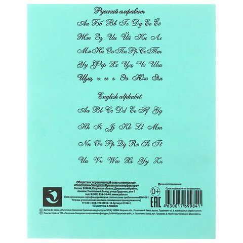 Тетрадь 12л линия косая с полями офсет ЗЕЛЕНАЯ обложка ПЗБМ 1/300 Тетрадь 12л линия косая с полями офсет ЗЕЛЕНАЯ обложка ПЗБМ 1/300