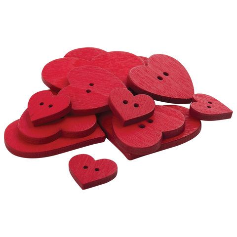 Пуговицы декоративные СЕРДЦЕ, дерево, 12шт., ассорти, красные, ОСТРОВ СОКРОВИЩ (вывод) Пуговицы декоративные СЕРДЦЕ, дерево, 12шт., ассорти, красные, ОСТРОВ СОКРОВИЩ (вывод)