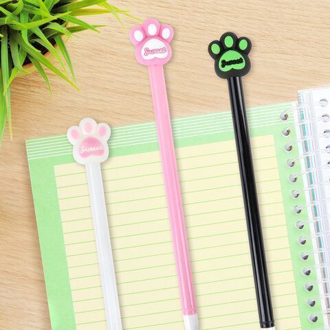 Ручка с топпером шариковая ЮНЛАНДИЯ Лапка корпус ассорти СИНЯЯ узел 0,7мм 1/12 Ручка с топпером шариковая ЮНЛАНДИЯ Лапка корпус ассорти СИНЯЯ узел 0,7мм 1/12