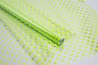 Ролик 70см х8м пленка полипропилен с рисунком Бисер салатовый 1/10  Ролик 70см х8м пленка полипропилен с рисунком Бисер салатовый 1/10