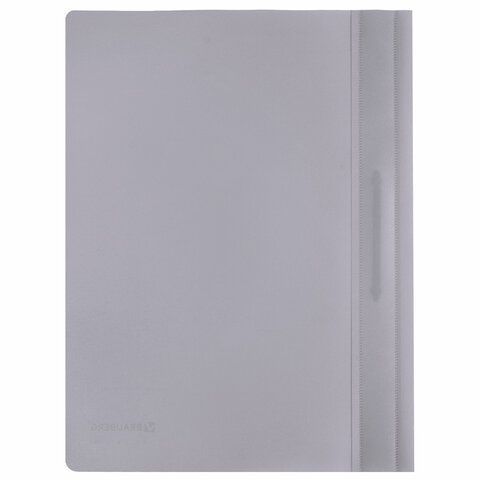 Папка скоросшиватель с прозр верхн лист BRAUBERG А4 серый 1/25/400 Папка скоросшиватель с прозр верхн лист BRAUBERG А4 серый 1/25/400