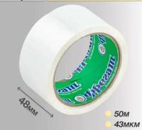 Клейкая лента цветная (48х50) белая 6/72