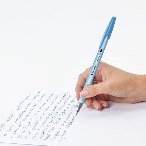 Ручка шариковая синяя узел 0,7мм корпус ассорти BRAUBERG M-500 PASTEL 1/50