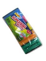 Губка для посуды (5шт) 80x60x38мм профильная Королева Чистоты 1/40