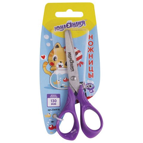 Ножницы 130мм метал европодвес Котик Мяу Юнландия  1/24 Ножницы 130мм метал европодвес Котик Мяу Юнландия  1/24