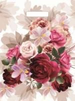 Пакет с вырубной ручкой (31х40)-60 Пионы на бежевом Тико 50/500 Пакет с вырубной ручкой (31х40)-60 Пионы на бежевом Тико 50/500