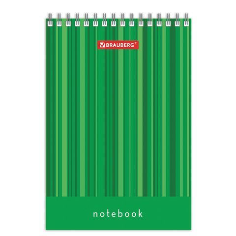 Блокнот 40л А6 108х145мм клетка гребень Полоски BRAUBERG 1/10/140 Блокнот 40л А6 108х145мм клетка гребень Полоски BRAUBERG 1/10/140