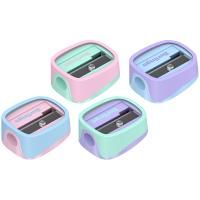 Точилка 1 отверстие пластиковая ассорти Haze Berlingo 1/56