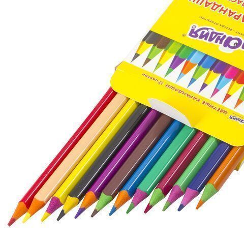 Карандаши цветные 12цв пластиковые заточенные трехгранный корпус ЮНЛАНДИЯ КАРНАВАЛ 1/12 Карандаши цветные 12цв пластиковые заточенные трехгранный корпус ЮНЛАНДИЯ КАРНАВАЛ 1/12