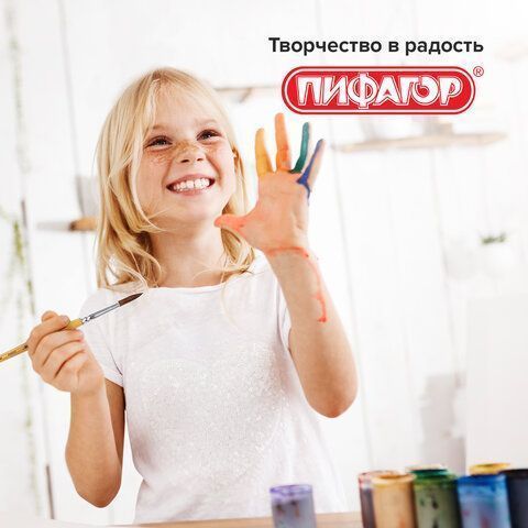 Кисть пони круглая №6 Пифагор 1/30/1800