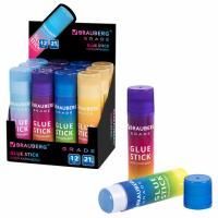 Клей-карандаш 21г BRAUBERG Grade PVP ассорти 1/12/648 Клей-карандаш 21г BRAUBERG Grade PVP ассорти 1/12/648