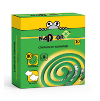 Репеллент Спирали от комаров без запаха Nadzor (10шт) 1/60 Репеллент Спирали от комаров без запаха Nadzor (10шт) 1/60