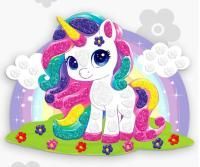 Аппликация стикерами на магните 15х20 см Сказочный единорожка 1/10 Аппликация стикерами на магните 15х20 см Сказочный единорожка 1/10