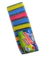 Губка для посуды мини (10шт) 80х55х20мм Королева Чистоты 1/30 Губка для посуды мини (10шт) 80х55х20мм Королева Чистоты 1/30