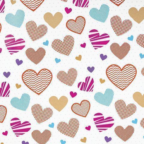 Бумага подарочная 70х100см Золотая Сказка Love story,ассор. 5 дизайнов, мелов.70г/м2 1/50 Бумага подарочная 70х100см Золотая Сказка Love story,ассор. 5 дизайнов, мелов.70г/м2 1/50