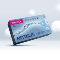 Перчатки смотровые нитриловые неопудренные NITRILE OPTIMA голубые S 50/1000 Перчатки смотровые нитриловые неопудренные NITRILE OPTIMA голубые S 50/1000