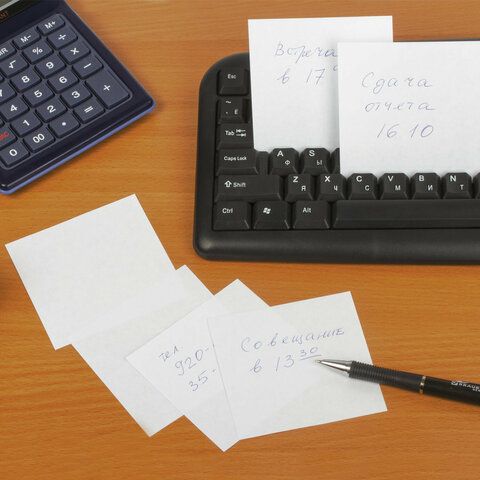 Блок для записей 9х9х5 белый непрокл. белизна 70-80% STAFF 1/36 Блок для записей 9х9х5 белый непрокл. белизна 70-80% STAFF 1/36