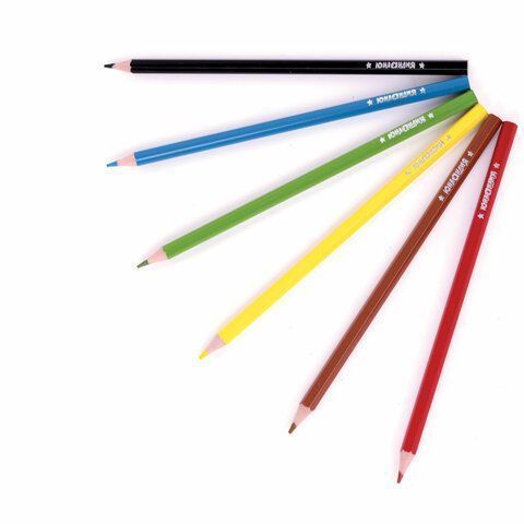 Карандаши цветные 06цв пластиковые, классические, грифель мягкий 3 мм ЮНЛАНДИЯ Домики 1/24 Карандаши цветные 06цв пластиковые, классические, грифель мягкий 3 мм ЮНЛАНДИЯ Домики 1/24