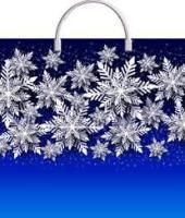 НГ Пакет с пластмассовыми ручками (36х37)-100 Синева ТИКО 10/100