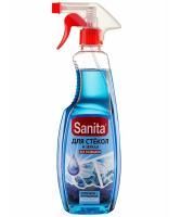 Средство для мытья стекол и зеркал 500мл триггер Горная свежесть Санита 1/15