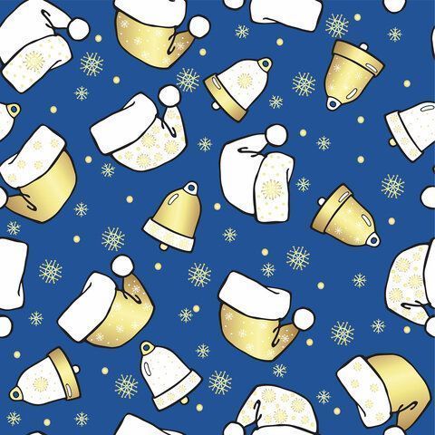 НГ Бумага упаковочная 70х100см ЗОЛОТАЯ СКАЗКА Snow Fun 10дизайнов 105г/м2 1/50