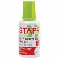 Корректирующая жидкость штрих 20мл флакон с кисточкой быстросохнущая STAFF EVERYDAY  1/12/576 Корректирующая жидкость штрих 20мл флакон с кисточкой быстросохнущая STAFF EVERYDAY  1/12/576
