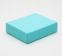 Коробка без окна 180х150х50мм картонная голубая 1/5/250 Коробка без окна 180х150х50мм картонная голубая 1/5/250