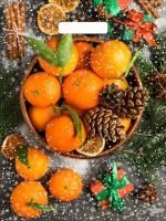 НГ Пакет с вырубной ручкой (31х40)-60 Мандарины ТИКО 50/500