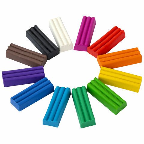 Пластилин 12цв 120г классический стек Эники-Беники Супер ПИФАГОР 1/48